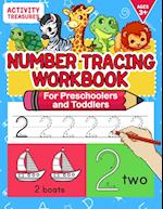 Number Tracing Workbook For Preschoolers And Toddlers