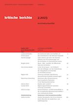 Kritische Berichte : Zeitschrift für Kunst- und Kulturwissenschaften / Jahrgang 51, Heft 2.2023
