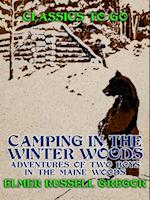 Camping in the Winter Woods Adventures of Two Boys in the Maine Woods
