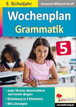 Wochenplan Grammatik / Klasse 5