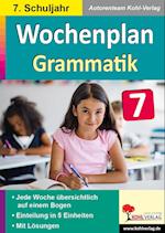 Wochenplan Grammatik / Klasse 7