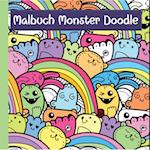 Monster Malbuch mit lustigen Doodle Motiven für Kinder ab 7 Jahren und Jugendliche - ideale Beschäftigung zur Konzentration und Entspannung