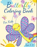 Butterfly Coloring Book For Kids Ages 4-8
