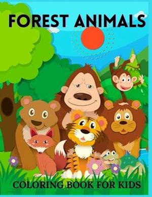 Forest Animals  Coloring Book For Kids