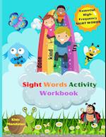 Amazing Sight Words Activity Book for Kids: Fun Activity Book to Trace, Find, Learn the High-Frequency Sight Words | Kids Coloring Mandalas 