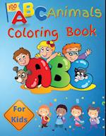 ABC Animals Coloring Book For Kids: Preschool Book for Toddlers, Boys and Girls | Learn the Alphabet by Coloring Beautiful Animals 