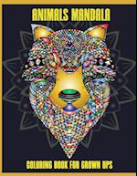 Animals Mandala Coloring Book for Grown Ups
