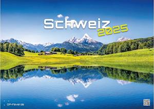 Schweiz - 2025 - Kalender DIN A3