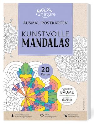 Ausmal-Postkarten Kunstvolle Mandalas | 20 Karten