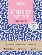 Geschenkpapier-Buch Color Power | 100% Recyclingpapier