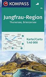 Jungfrau-Region, Thunersee, Brienzersee, Kompass Wanderkarte 84