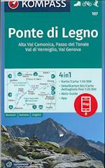 Ponte di Legno, Alta Val Camonica, Passo del Tonale, Val di Vermiglio, Val Genova, Kompass Wander- Rad- Skitouren 107