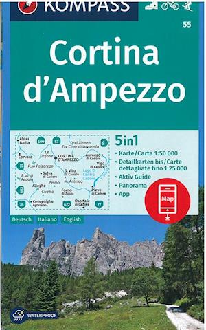 Cortina d'Ampezzo, Kompass Wandern/Rad/Skitouren 55