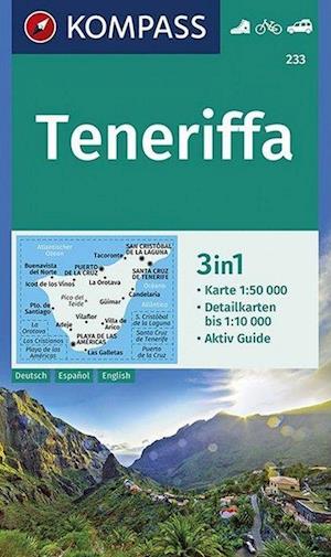 Teneriffa, Kompass Wanderkarte 233