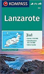 Lanzarote, Kompass Wanderkarte 241