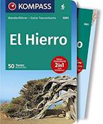 El Hierro, Kompass Wanderführer mit Extra-Tourenkarte, 50 Touren, GPX-Daten zim Download