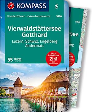KOMPASS Wanderführer Vierwaldstättersee, Gotthard, 55 Touren