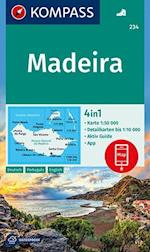 Madeira, Kompass Wanderkarte 234
