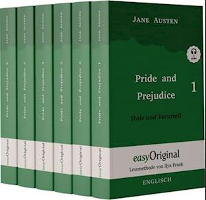 Pride and Prejudice / Stolz und Vorurteil - 6 Teile Hardcover - (Buch + MP3 Audio-CD) - Lesemethode von Ilya Frank - Zweisprachige Ausgabe Englisch-Deutsch