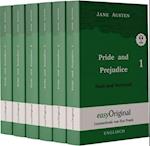 Pride and Prejudice / Stolz und Vorurteil - 6 Teile Hardcover - (Buch + MP3 Audio-CD) - Lesemethode von Ilya Frank - Zweisprachige Ausgabe Englisch-Deutsch