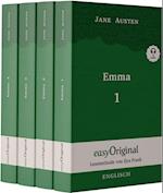 Emma - Teile 1-4 (Buch + Audio-Online) - Lesemethode von Ilya Frank - Zweisprachige Ausgabe Englisch-Deutsch
