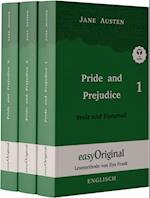 Pride and Prejudice / Stolz und Vorurteil - Teile 1-3 Softcover (Buch + 3 MP3 Audio-CD) - Lesemethode von Ilya Frank - Zweisprachige Ausgabe Englisch-Deutsch