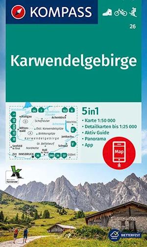 Karwendelgebirge, Kompass Wandern - Rad - Skitouren 26