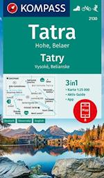 Tatra: Hohe, Belaer, Kompass Wanderkarte 2130