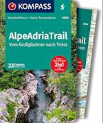 KOMPASS Wanderführer AlpeAdriaTrail, Vom Großglockner nach Triest, 33 Etappen mit Extra-Tourenkarte
