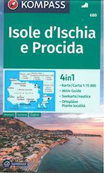 Isole d' Ischia e Procida, Kompass Wanderkarte 680