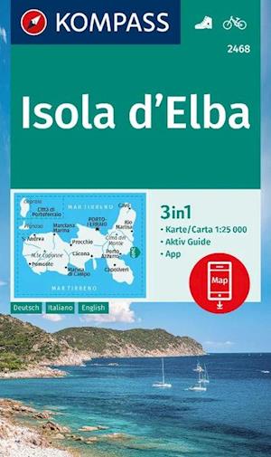 Isola d'Elba, Kompass Wanderkarte 2468