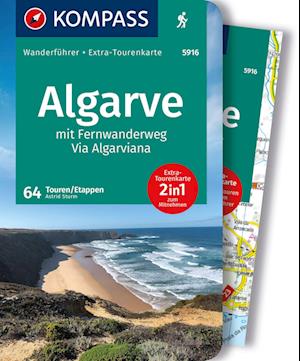 KOMPASS Wanderführer Algarve mit Fernwanderweg Via Algarviana, 64 Touren / Etappen mit Extra-Tourenkarte