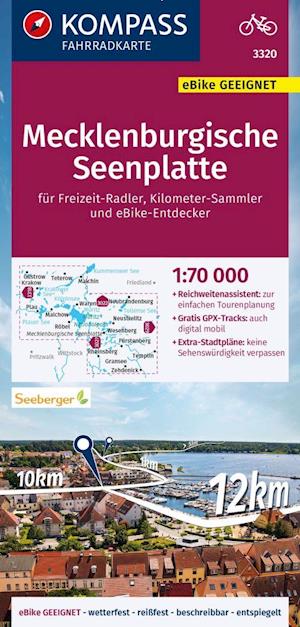 Mecklenburgische Seenplatte, Kompass Fahrradkarte 3320