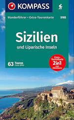 KOMPASS Wanderführer Sizilien und Liparische Inseln, 60 Touren mit Extra-Tourenkarte