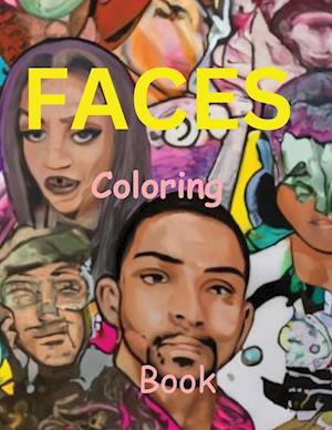 FACES COLORING BOOK