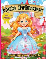 Cute Princess Coloring Book