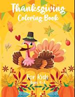 Thanksgiving Coloring Book for Kids 4-8