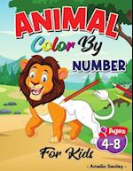 Animal Color by Number for Kids