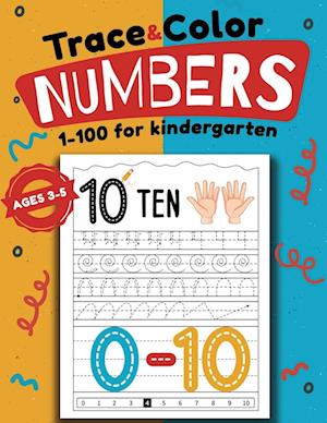 Trace & Color Numbers 1-100 for Kindergarten