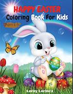 Happy Easter Colouring Book For Kids Ages 4-8