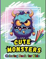 Cute Monsters Coloring Book For Kids