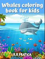 Whales coloring book for kids