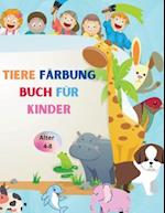 Tiere Färbung Buch für Kinder