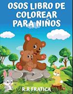 Osos libro de colorear para niños