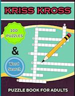 Kriss Kross Puzzle Book +Word Search for Adults