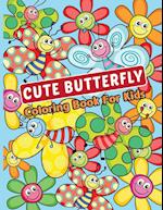 Cute Butterfly Coloring Book for Kids