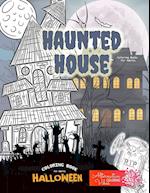 HAUNTED HOUSE coloring books for adults - Halloween coloring book for adults: A halloween haunted house coloring book for adults 