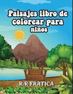 Paisajes libro de colorear para niños