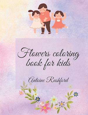 Flowers coloring book for kids