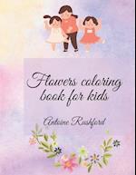 Flowers coloring book for kids